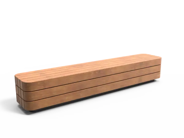 Productrender Plane Solid Single seat outdoor benches grijsen