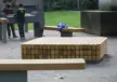 Buitenbank Plane Solid poef
