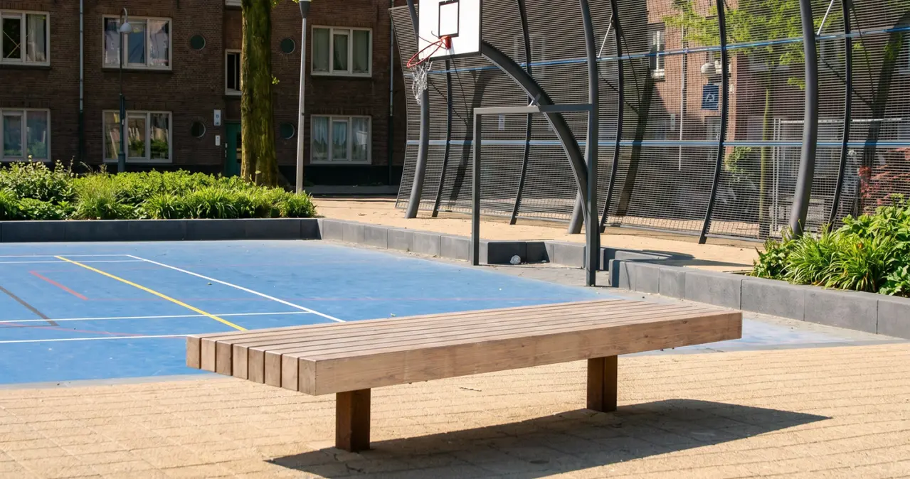 Plane ECO dubbelzits Buitenbanken Grijsen Park Straatdesign 1
