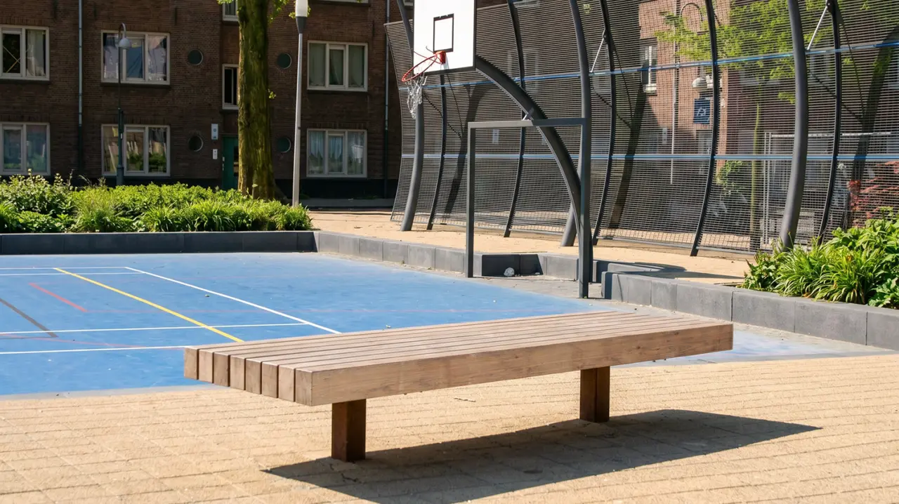 Plane ECO dubbelzits Buitenbanken Grijsen Park Straatdesign 1