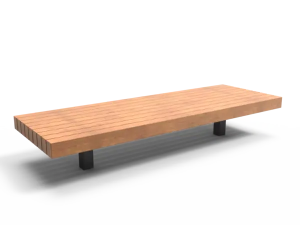 Rendering Plane Doppelsitz Parkbänke Grijsen Stadtmobiliar