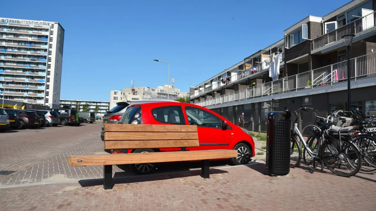 Buitenbank Plane Enkelzits met rugleuning Comfort A 1