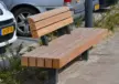Plane Einzelsitz mit Rückenlehne B Parkbänke Grijsen Stadtmobiliar