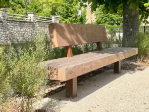 Buitenbank Plane enkelzits met rugleuning Comfort 7