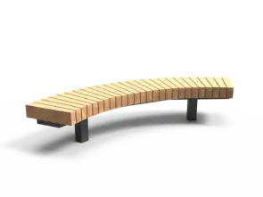 Productrender Plane gebogen zonder rug