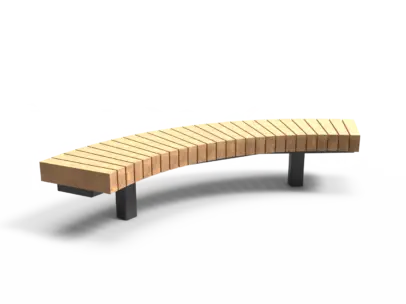 Productrender Plane gebogen zonder rug