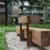 Buitenbank Pure Eco Douglas met rugleuning 3000