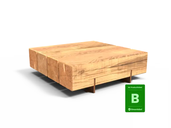 Productrender Pure Eco poef 1500 Buitenbanken Grijsen NL Greenlabel