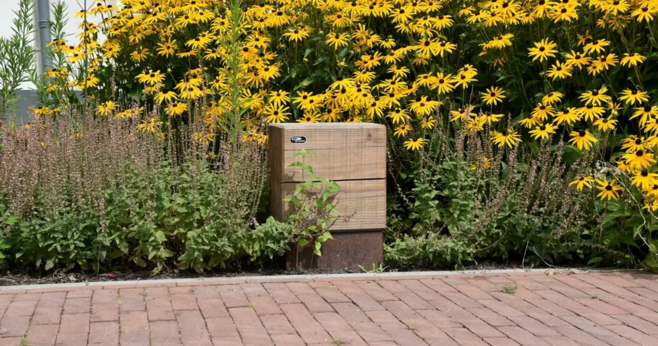 Buitenbanken Pure eco Poef 350 voor de openbare ruimte