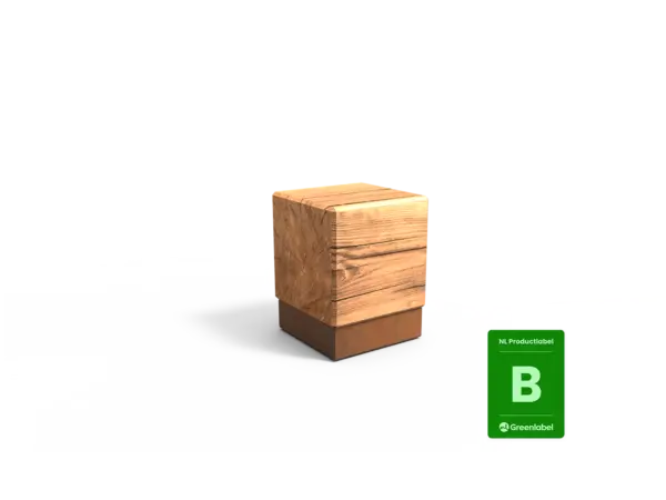 Productrender Pure Eco poef 350 Grijsen NL Greenlabel B