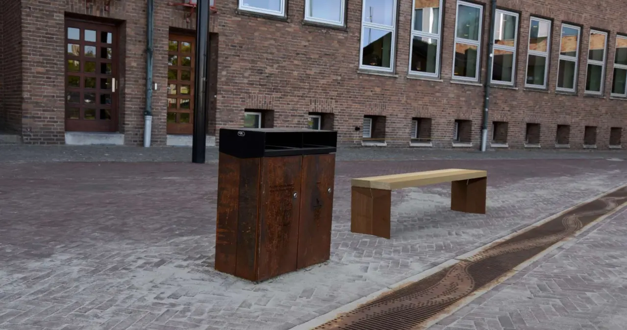 Buitenbank Quadrat Eco enkelzits
