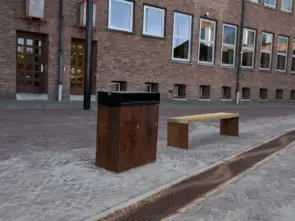 Buitenbank Quadrat Eco enkelzits