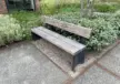 Product reference photo Quadrat single seat with backrest grijsen 3
