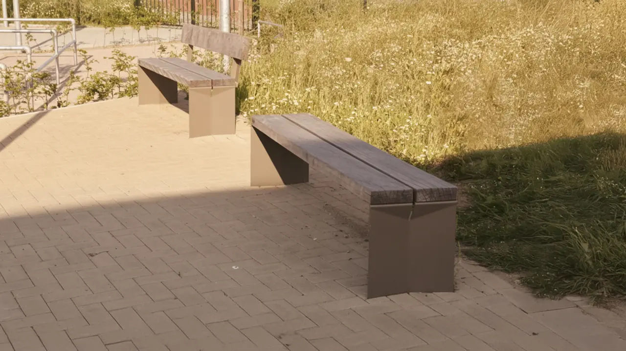 Buitenbank Quadrat enkelzits Voor de openbare ruimte 2