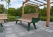 Buitenbank Retro enkelzits met rugleuning 3