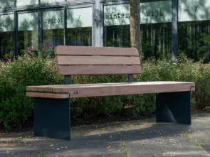 Buitenbank Rondure enkelzits met rugleuning