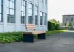 Buitenbank Rondure enkelzits met rugleuning 2