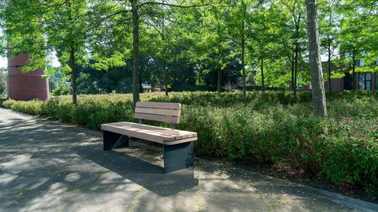 Buitenbank Rondure enkelzits met rugleuning 8