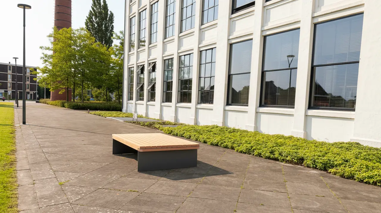 Buitenbank Rondure dubbelzits voor de openbare ruimte