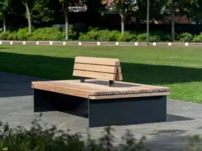 Buitenbank Rondure dubbelzits met rugleuning