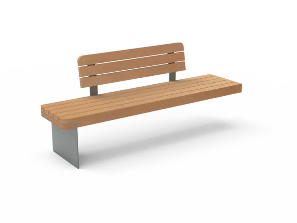 Rondure Einzelsitz mit Rückenlehne links (Endstück)