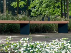Buitenbank Rondure Staander koppelstuk enkelzits impression image