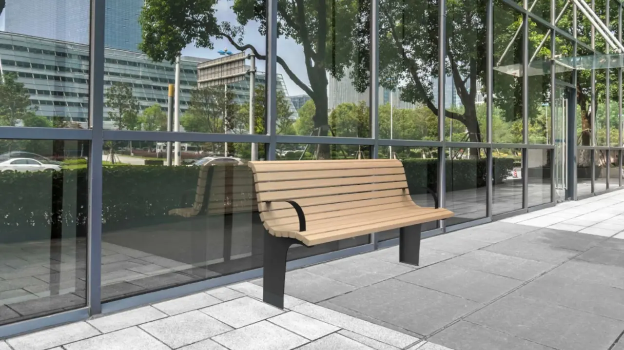 Impression Image Seniorenbank Notaris Parkbank Grijsen Stadtmobiliar