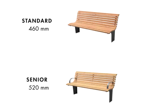 Normal and senior bench