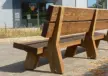 Buitenbank Vista enkelzits met rugleuning