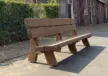 Buitenbank Vista enkelzits met rugleuning