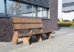 Buitenbank Vista enkelzits met rugleuning
