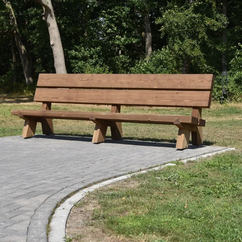Buitenbank Vista enkelzits met rugleuning