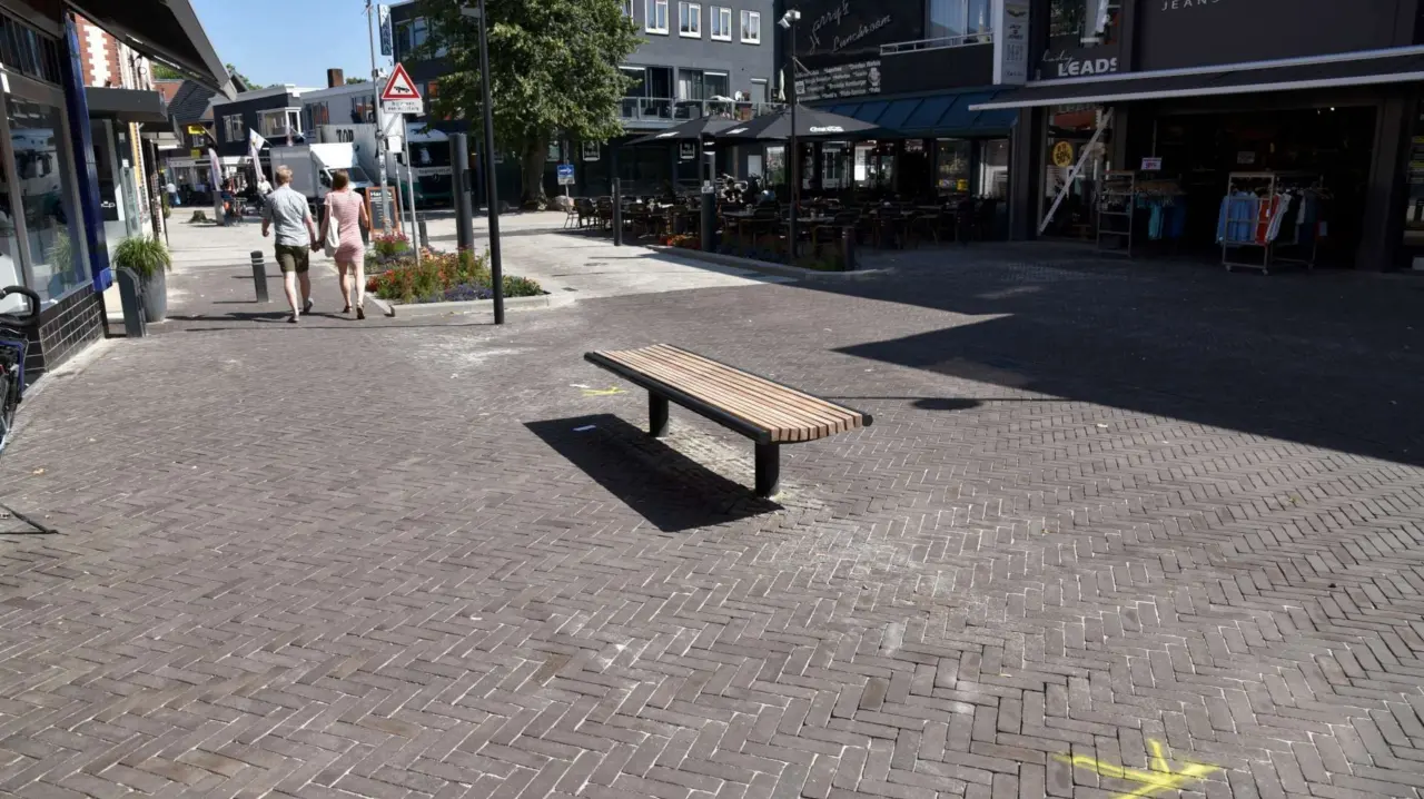 Outdoor bench Wenters enkelzits wood 1