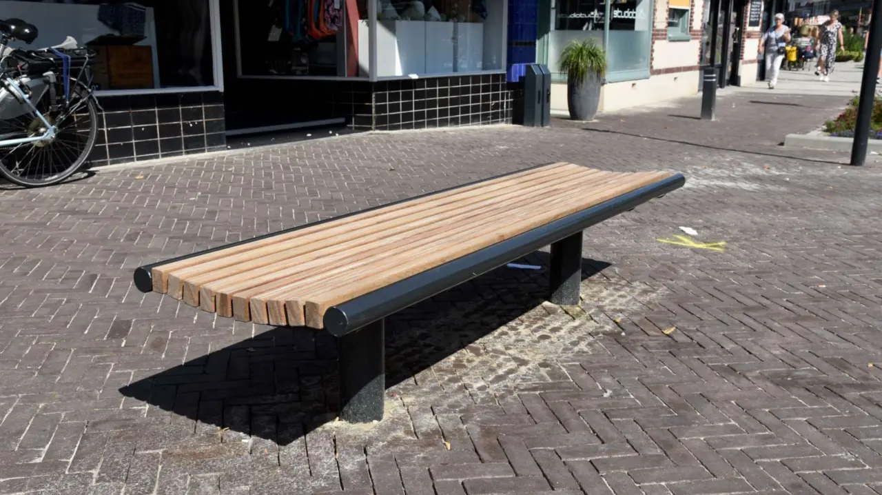 Outdoor bench Wenters enkelzits wood 2