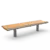 Productrender Outdoor bench Wenters enkelzits wood Grijsen