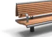 Wenters buitenbank met rugleuning en armleuningen Impression image