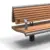 Wenters buitenbank met rugleuning en armleuningen Impression image