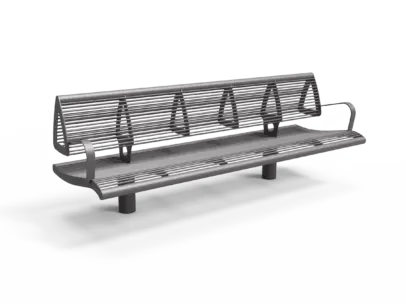 Productrender Wenters enkelzits met rugleuning en armleuning staal 2