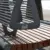 Wenters enkelzits met rugleuning Hout staal 4