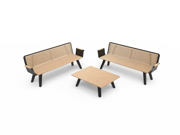 Buitenbanken Retro voor de openbare ruimte