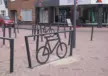 Cubic Doppel XL mit Fahrradlogo Fahrradbügel Grijsen Stadtmobiliar