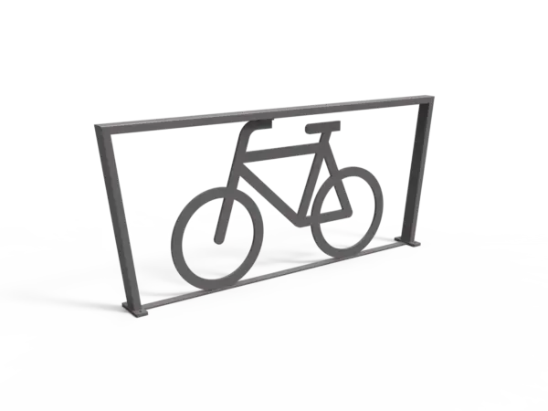 Rendering Cubic Doppel XL mit Fahrradlogo Fahrradbügel Grijsen