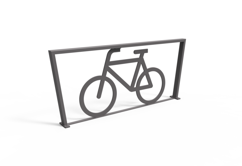 Rendering Cubic Doppel XL mit Fahrradlogo Fahrradbügel Grijsen