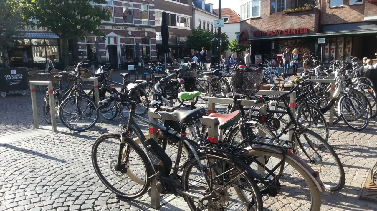 Inklapbare Square fietsbeugels voor de openbare ruimte