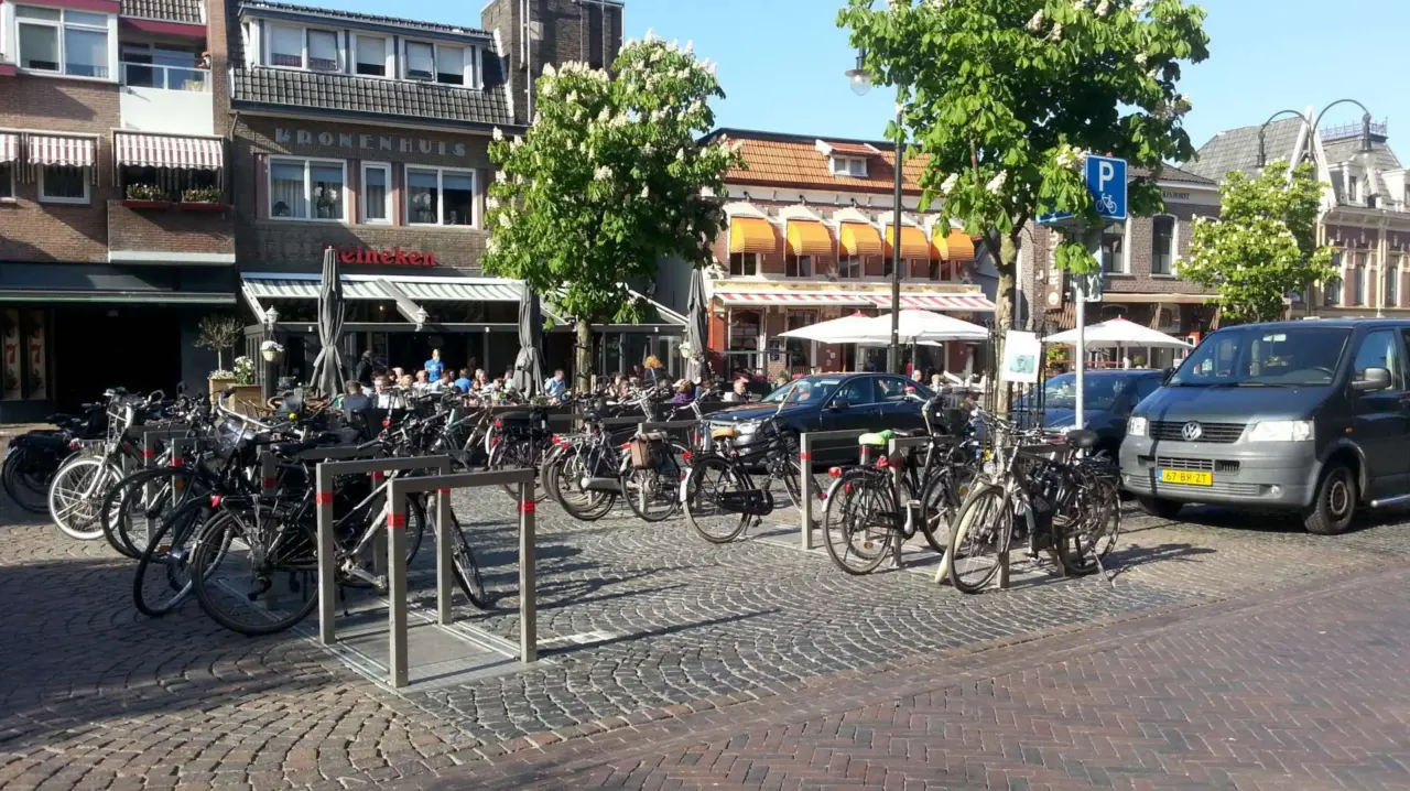 Inklapbare Square fietsbeugels voor de openbare ruimte