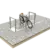 Inklapbare Square fietsbeugels productrender  0