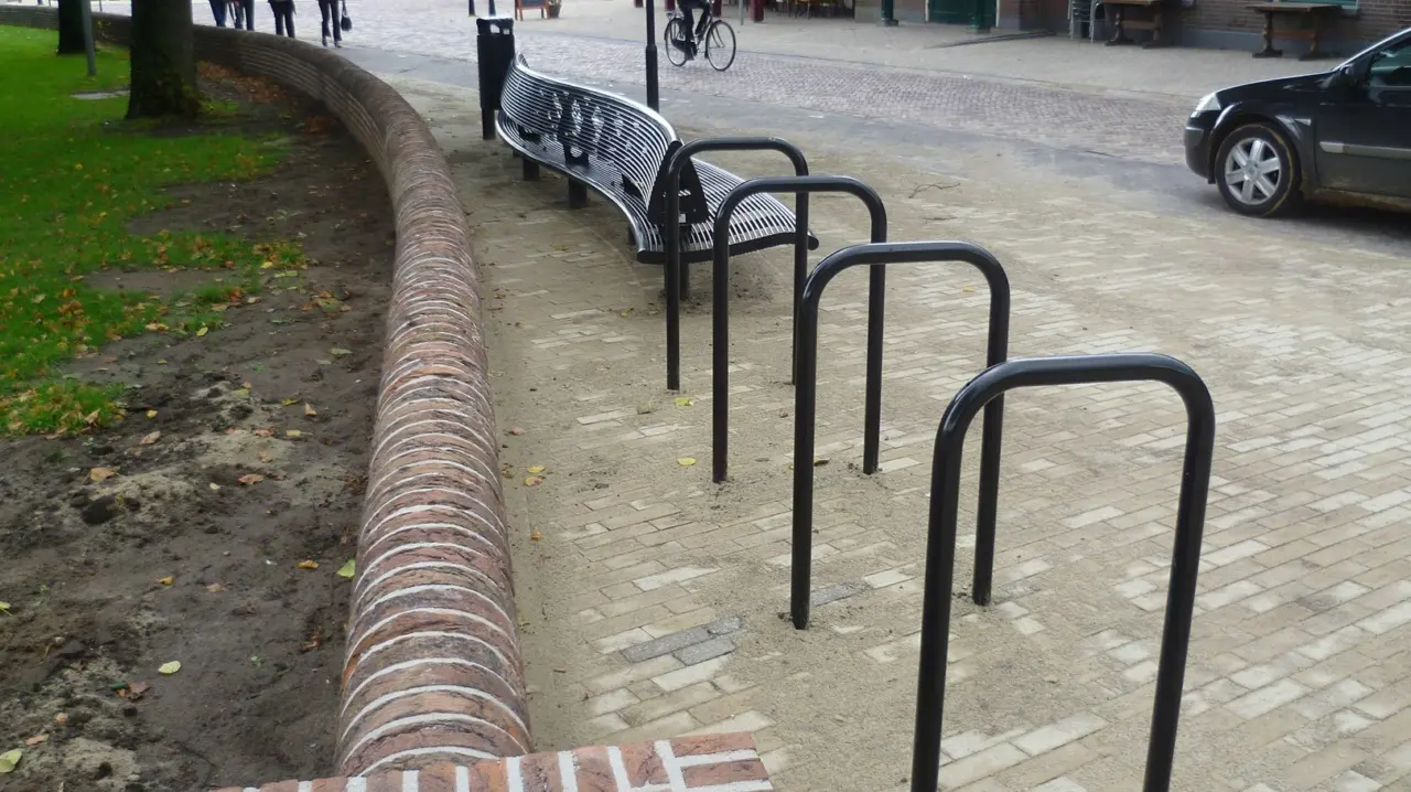 Fietsbeugel Nietje Enkel voor de openbare ruimte