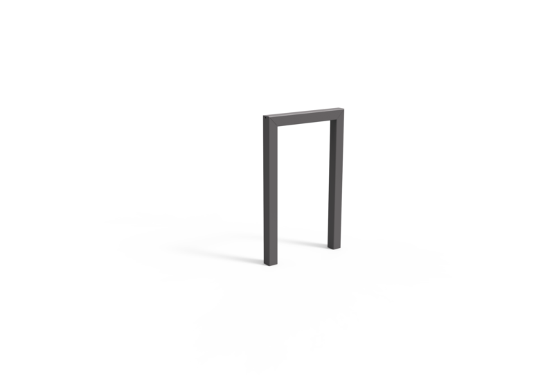 Product render Square Single Bicycle Parking Grijsen 2