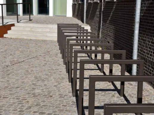 Square Fahrradanlehnbügel Grijsen Stadtmobiliar