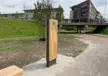 Information pillar Wooden Pillar in Veldhoven 1